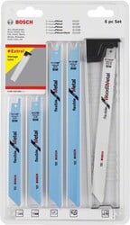 BOSCH 6-dielna sada pílových listov pre chvostovú pílu na drevo a kov (2.607.010.906)