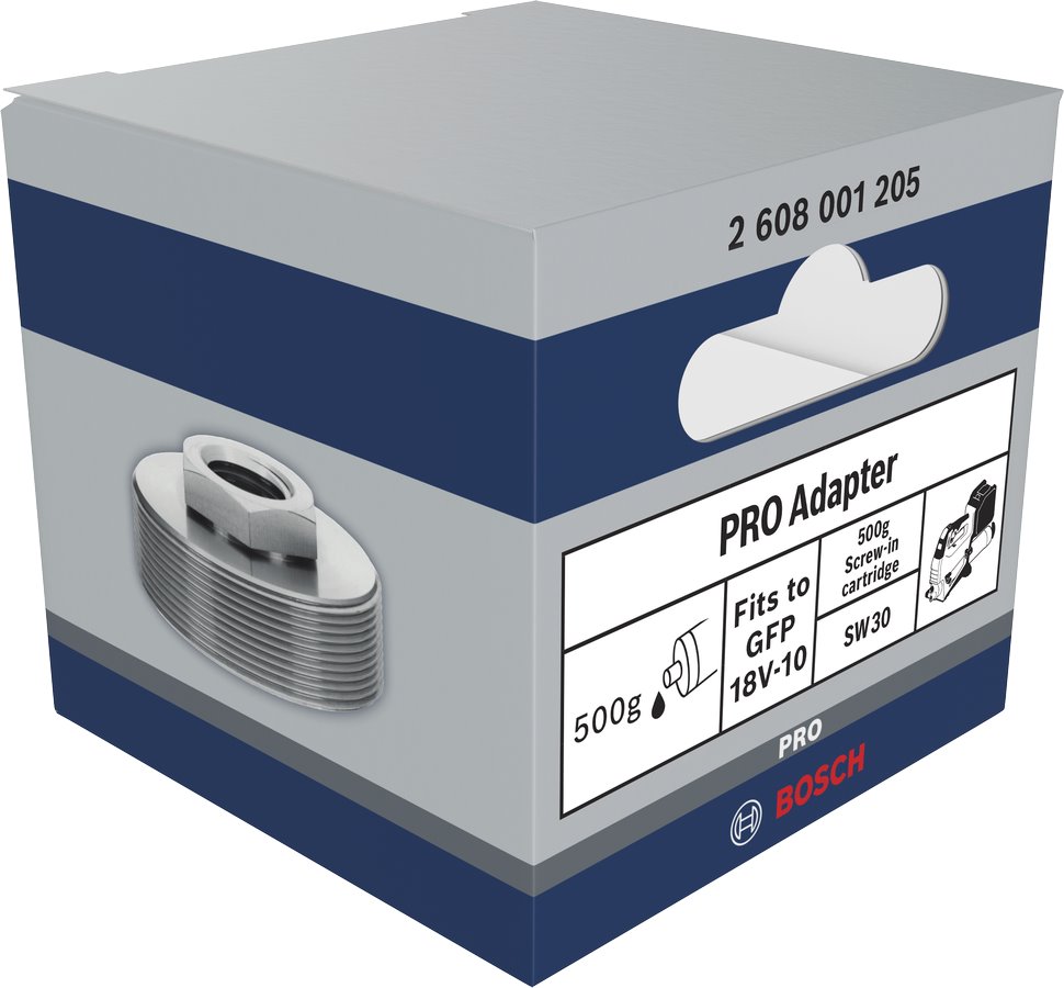BOSCH Adaptér PRO, pro mazací pistole, 500 g, šroubovací kartuše (2.608.001.205)