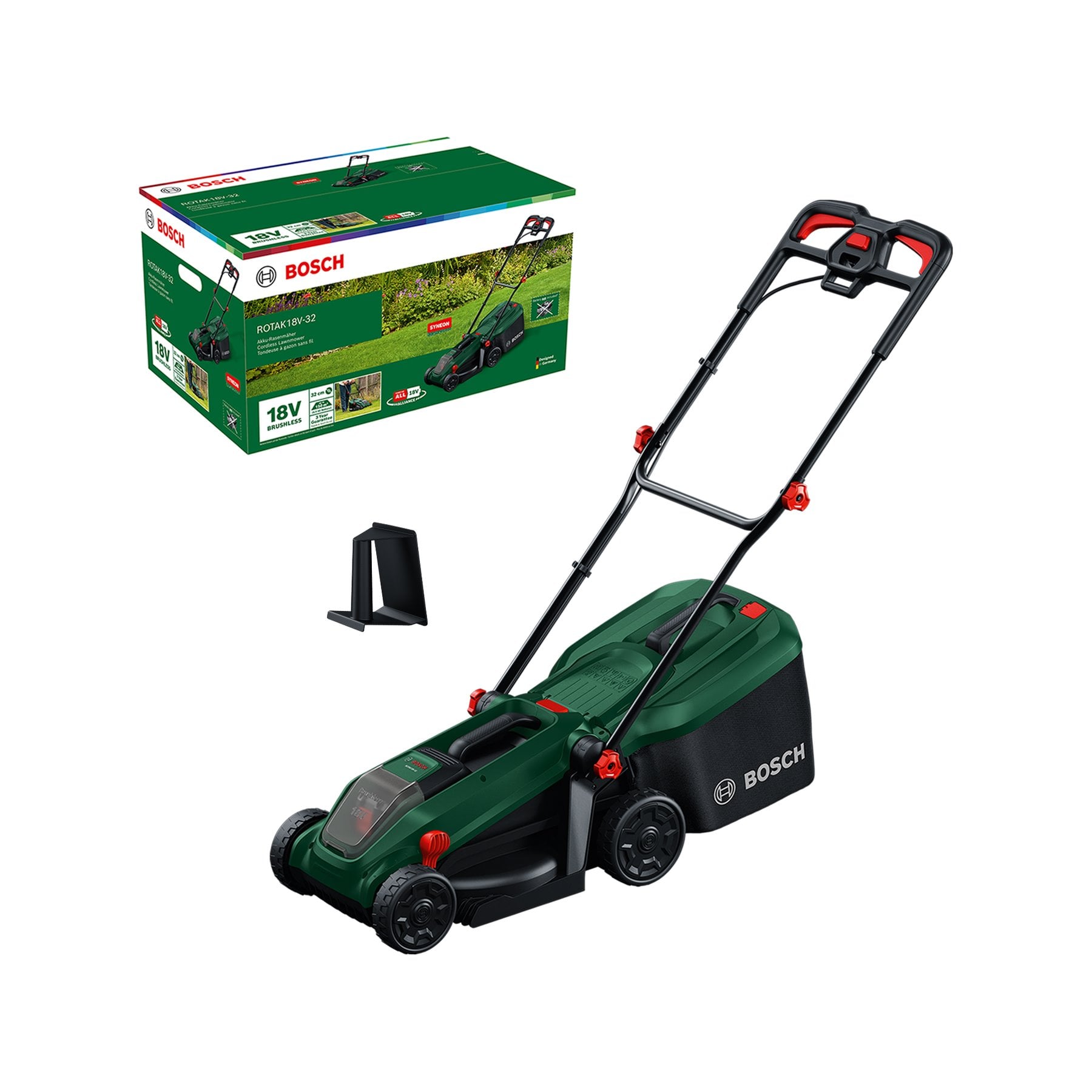 BOSCH Akumulátorová sekačka na trávu ROTAK 18V-32 (0.600.8B9.P01)