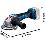 BOSCH Akumulátorová úhlová bruska PRO GWS 18V-11 (0.601.9N4.101)