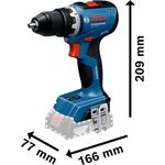 BOSCH Akumulátorový vŕtací skrutkovač GSR 18V-65 vrátane. + L-BOXX (0.601.9N3.203)
