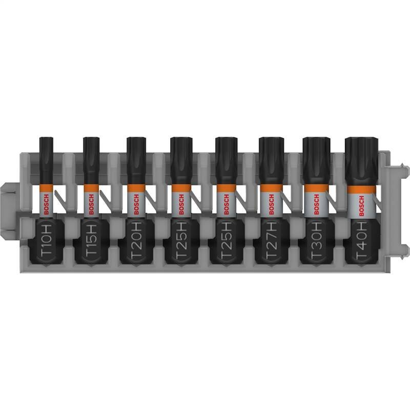 BOSCH Bity PRO TH Impact, T10H, T15H, T20H, T25H (2×), T27H, T30H, T40H, 25 mm, 8 kusů (2.608.521.U56)