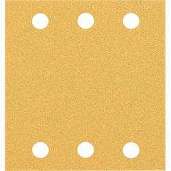 BOSCH brúsny papier EXPERT C470 so 6 otvormi pre vibračné brúsky 115 × 107 mm, G 80, 10 ks (2.608.900.892)