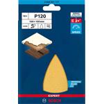 BOSCH Brusný papír EXPERT C470 se 7 otvory pro multifunkční pily 100 × 150 mm, G 120, 10 ks (2.608.901.117)
