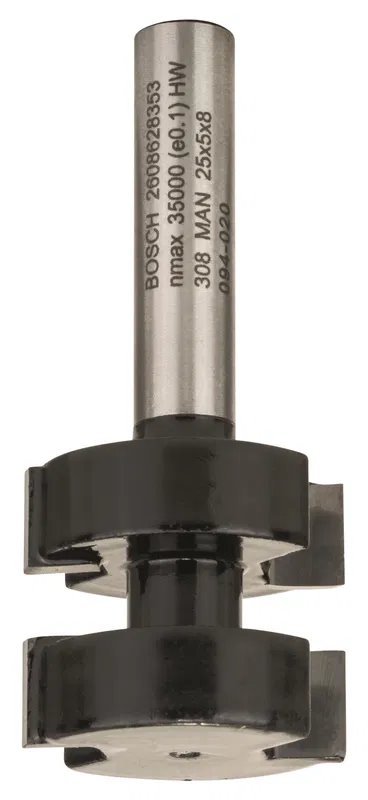 BOSCH Fréza pero-drážka, 8 mm, D1 25 mm, L 5 mm, G 58 mm (2.608.628.353)