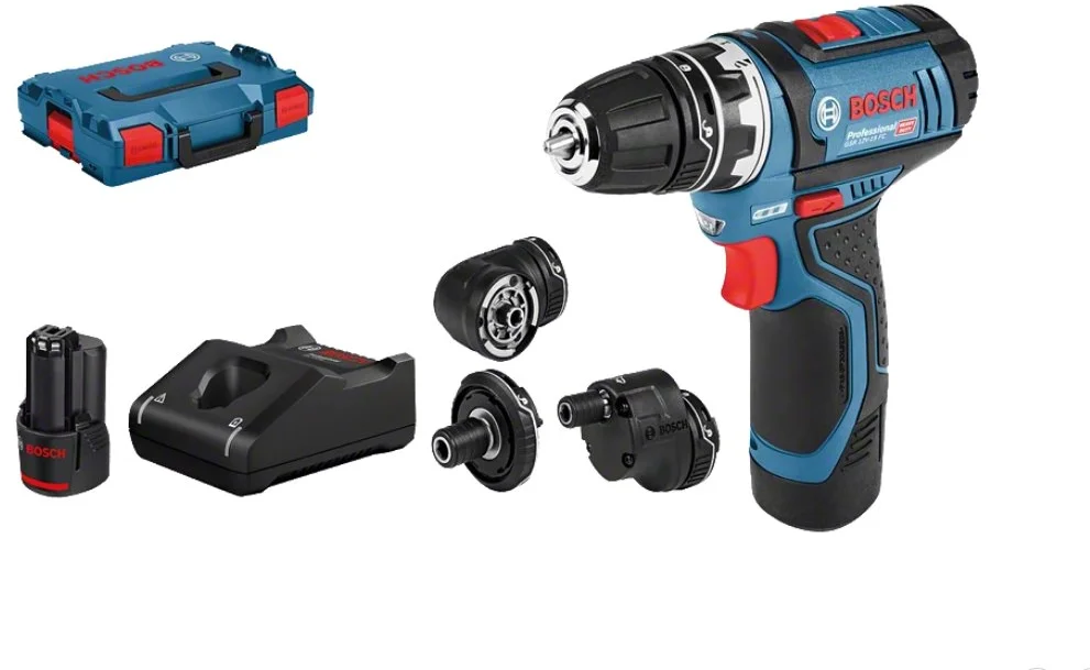 Bosch GSR 12V-15 FC Professional Set, 2x aku, L-BOXX 0.601.9F6.000