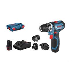 Bosch GSR 12V-15 FC Professional Set, 2x aku, L-BOXX 0.601.9F6.000 Kompaktní a flexibilní při každé práci v 12V třídě