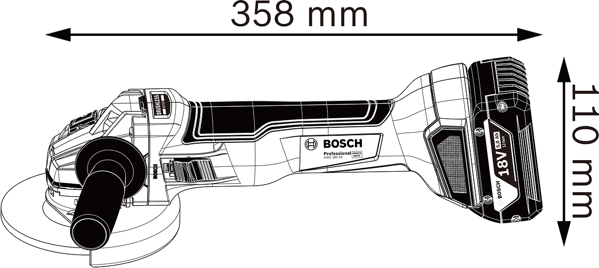 Bosch GWS 18V-10 Professional (0.601.9J4.004)