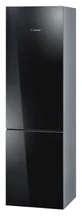 BOSCH kombinovaná chladnička KGF 39S50 černá, 241/68 l, třída A+, NoFrost, AntiBacteria, supermrazení, displej