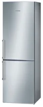 BOSCH kombinovaná chladnička KGN 36Y40 Inox, 221/66 l, třída A, NoFrost, MultiAirFlow systém, funkce supermrazení