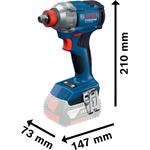 BOSCH Kombinovaná súprava GDX 18V-285 + GSR 185-LI + 2× 2,0 Ah + GAL 18V-20 + kufor (0.601.9N2.123)
