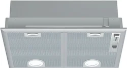 BOSCH odsavač par DHL545S, 50 dB, 2 motory, odv.+cirkulace, 3+1 stupně, šedá metalíza