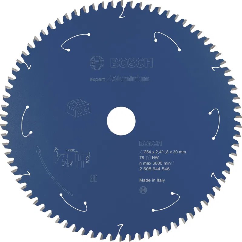 BOSCH Pilový kotouč Expert for Aluminium pro akumulátorové pily 254×2,4/1,8×30 T78 (2.608.644.546)