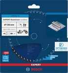 BOSCH Pilový kotúč EXPERT Hliníkový akumulátorový pre kotúčovú pílu, 136 × 1,6/1 × 20 mm, T48 (2.608.902.116)