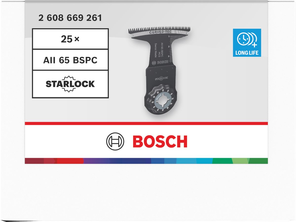 BOSCH Pilový list na dřevo AII 65 BSPC, Starlock, 65 – 40 mm (2.608.669.261)