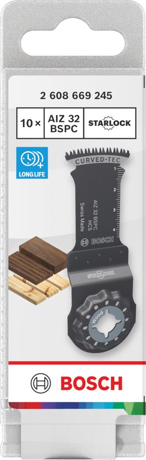 BOSCH Pilový list na dřevo AIZ 32 BSPC, Starlock, 32 × 50 mm, 10 ks (2.608.669.245)
