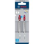 BOSCH Pílový list pre priamočiare píly PRO Plastics PP clean T102D, 100 mm, 2 ks (2.608.665.239)