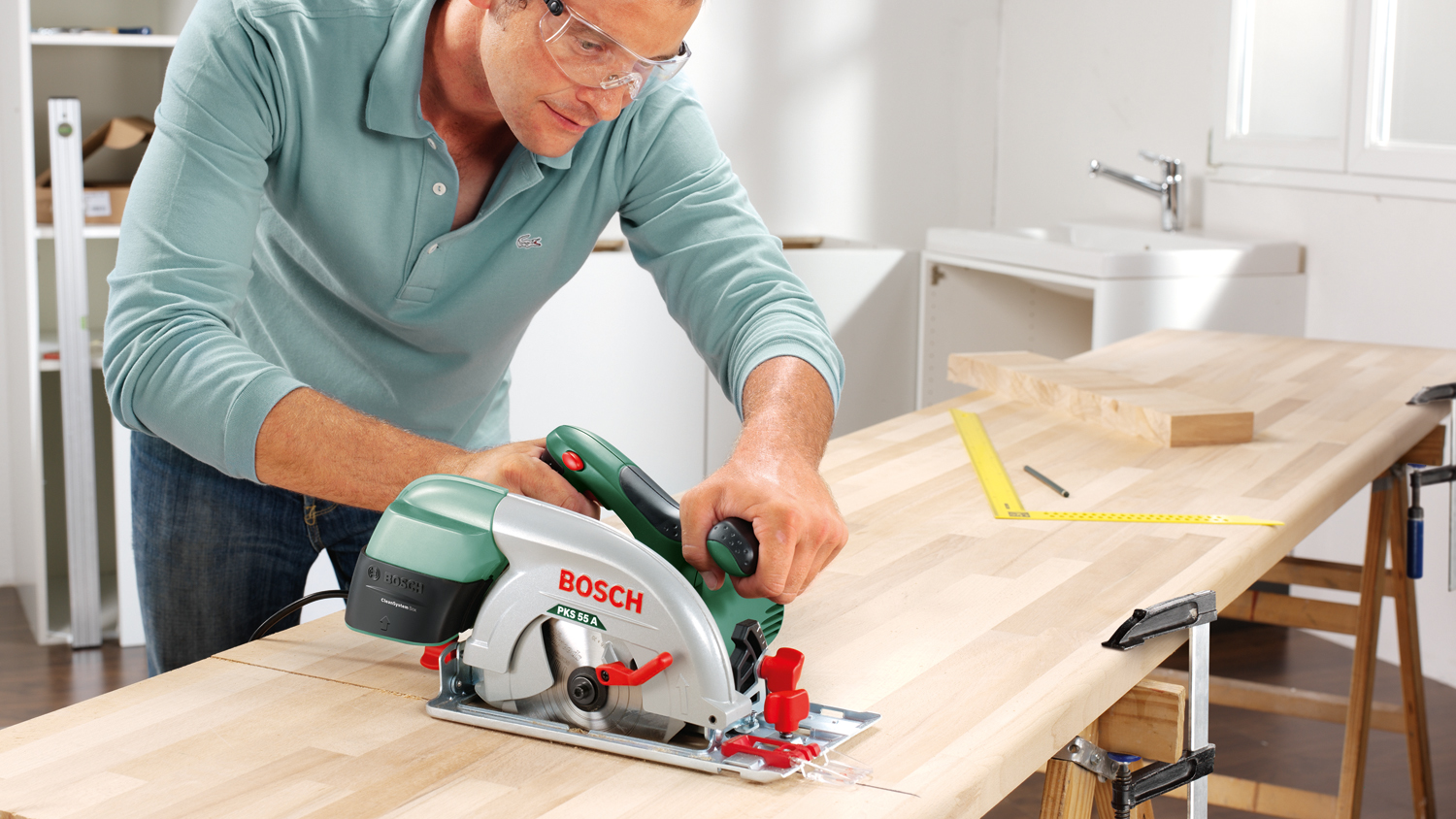 Bosch PKS55A + řezný kotouč Precison 18 (0.603.501.002)
