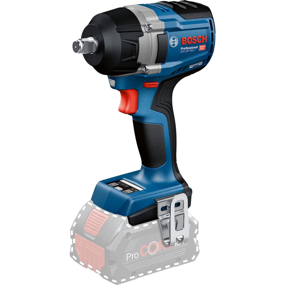 BOSCH PRO GDS 18V-750 C Akumulátorový rázový utahovák (0.601.9L9.000)