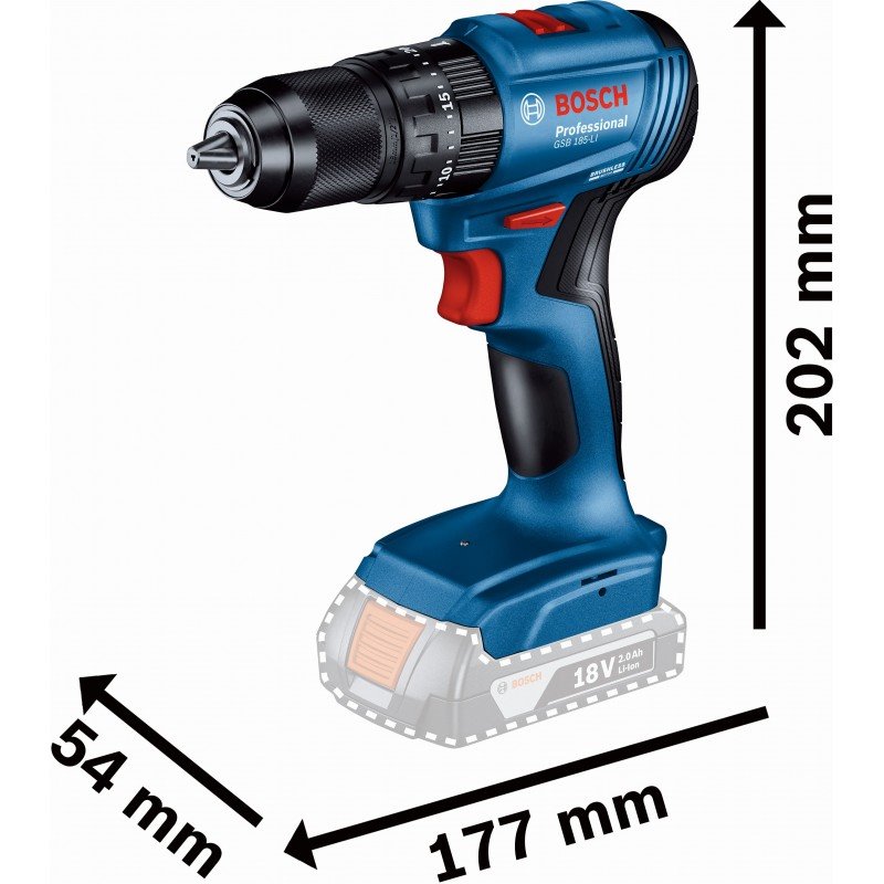 BOSCH PRO GSB 18V-45 Akumulátorový příklepový vrtací šroubovák (0.601.9K3.301)