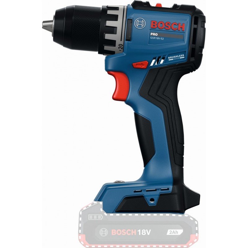 BOSCH PRO GSR18V-52 + L-BOXX Akumulátorový vrtací šroubovák (0.601.9S0.021)