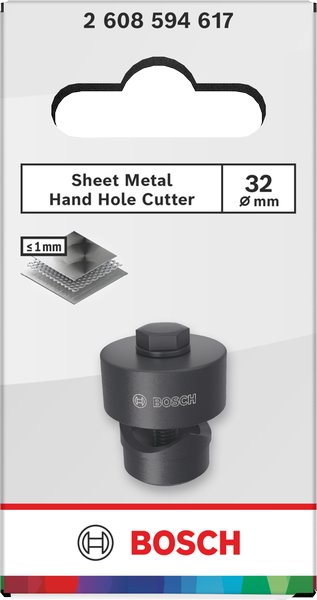 BOSCH Ruční řezačka děr Sheet Metal Hand Hole Cutter, 32 × 1 mm (2.608.594.617)