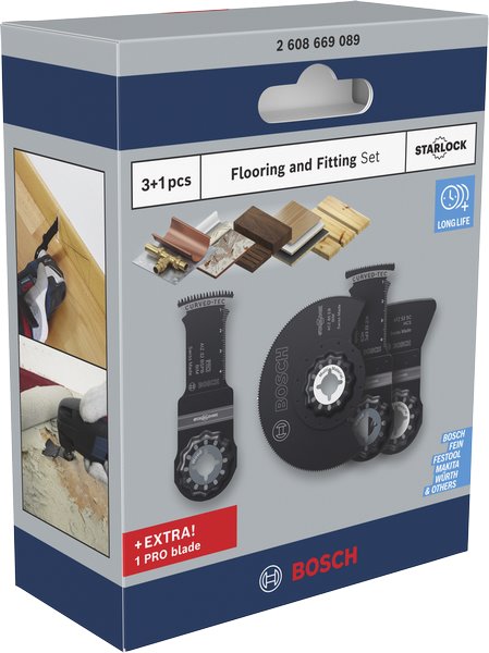 BOSCH Sada podlahových a montážních pilových listů, 4 dílná (2.608.669.089)