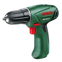 BOSCH Šroubovák Aku PSR 10,8 LI, 10.8V, 410 ot./min, 25 Nm, Li-Ion baterie, pouhých 0,95 kg, kufr