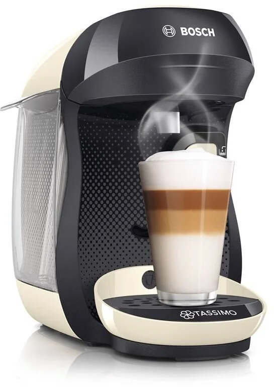 Bosch Tassimo TAS1007 HAPPY Kávovar na kapsle, černá-krémová