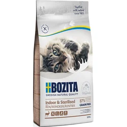 Bozita Cat Indoor & Sterilised Reindeer (sob) GF 10 kg granule pro kastrované kočky