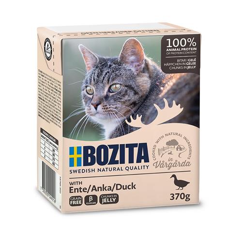 Bozita Cat kousky v želé s kachním, tetrapak kapsička 370 g