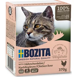 Bozita Cat kousky v želé s kuřecími játry, tetrapak kapsička 370 g