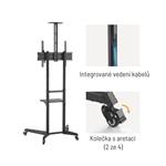 Brateck Mobilný stojan T1040T pre TV 37"-70" 50kg 2 police