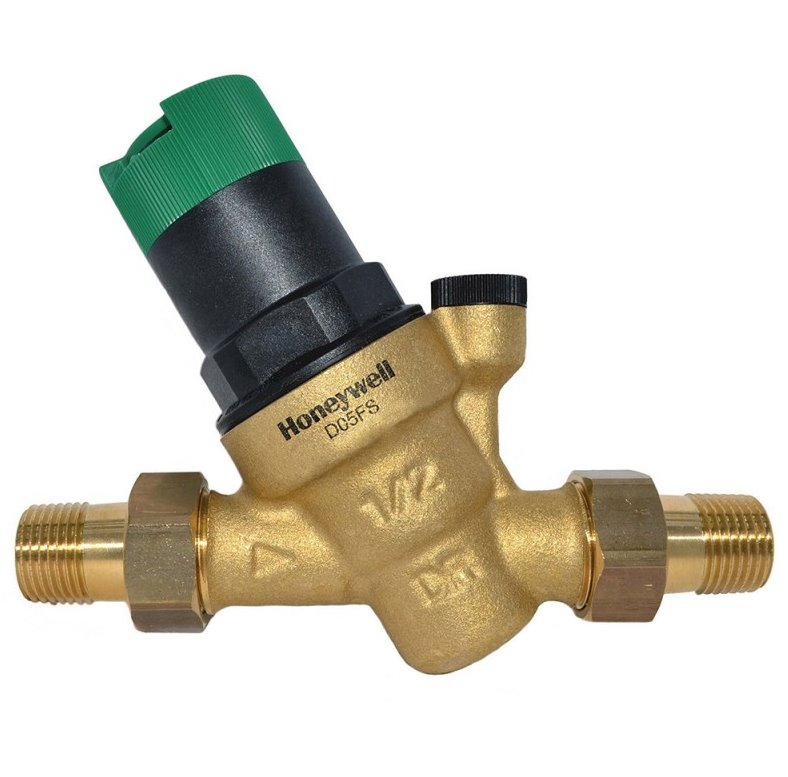 Braukman (Honeywell Home) redukční ventil, se šroubením D05FS-3/4A, voda do 40°C, PN25, výstupní tlak 1,5 - 6 bar, DN20