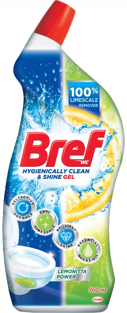 Bref Hygienický gél na čistenie toaliet Lemonita 700ml