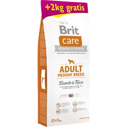 BRIT Care Adult Medium Breed Lamb & Rice, granule pro psy, 12+2kg