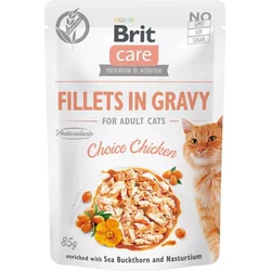 Brit Care Cat Fillets in Gravy Choice Chicken 85g kapsuly pre mačky