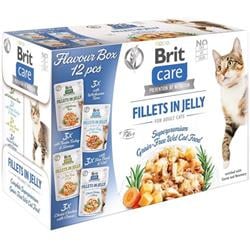 Brit Care Cat Flavour box Fillet in Jelly, 4x3 pcs. (12x85g) kapsičky pro kočky