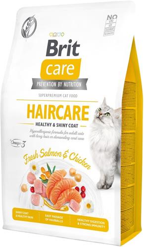 Brit Care Cat Grain-Free Haircare Healthy & Shiny Coat, 2 kg granúl pre mačky