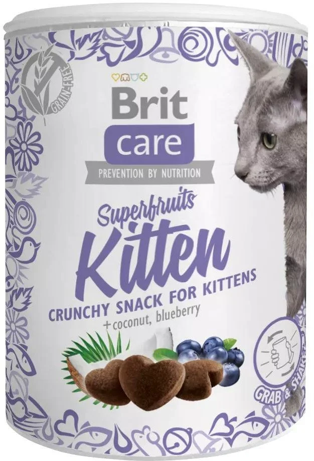 Brit Care Cat Snack Superfruits Kitten 100g pochúťky pre mačiatka