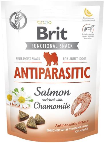 Brit Care Dog Functional Snack Antiparasitic Salmon 150g pamlsky pro psy