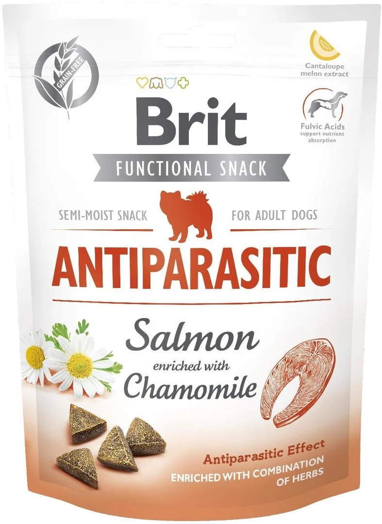 Brit Care Dog Functional Snack Antiparasitic Salmon 150g pamlsky pro psy