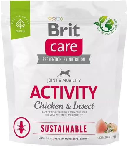Brit Care Dog Sustainable Activity, 1 kg granúl pre psy