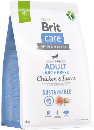 Brit Care Dog Sustainable Adult Large Breed, 3kg granule pro psy