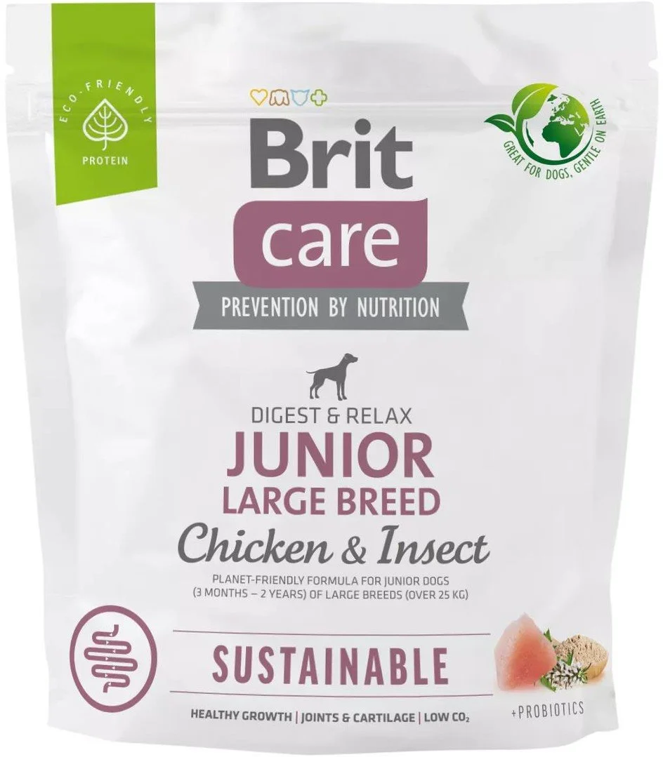 Brit Care Dog Sustainable Junior Large Breed, 1kg granúl pre šteňatá