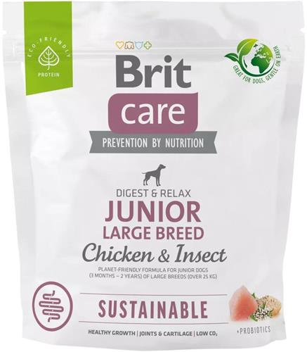 Brit Care Dog Sustainable Junior Large Breed, 1kg granule pro štěňata