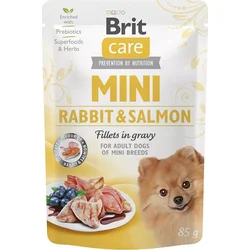 Brit Care Mini Rabbit&Salmon fillets in gravy 85g kapsičky pro psy