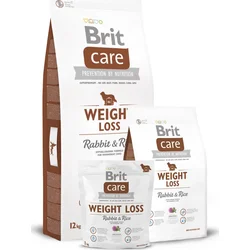 BRIT Care Weight Loss Rabbit & Rice, granule pro psy, 1kg
