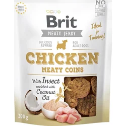 Brit Jerky Chicken with Insect Meaty Coins 200g pochúťky pre psov