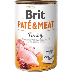 Brit Paté & Meat Turkey 400g konzerva pro psy
